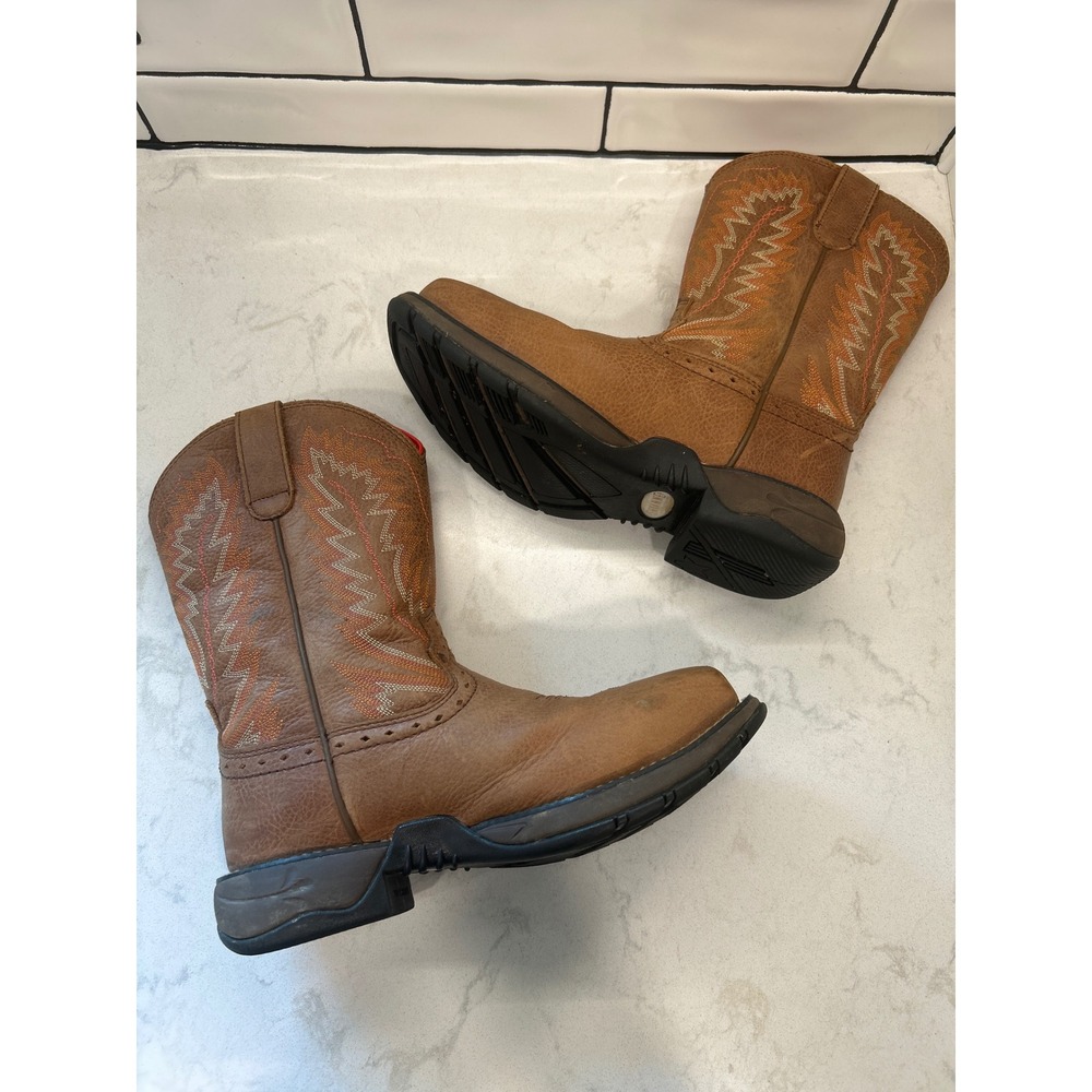 Shyanne Women's Comp Toe Western Rodeo Cowgirl Work Boots Brown Leather Size 8B - Picture 5 of 11